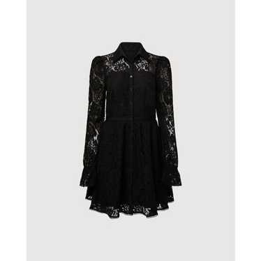 RACHEL PARCELL Chantilly Black Lace Mini Dress si… - image 1