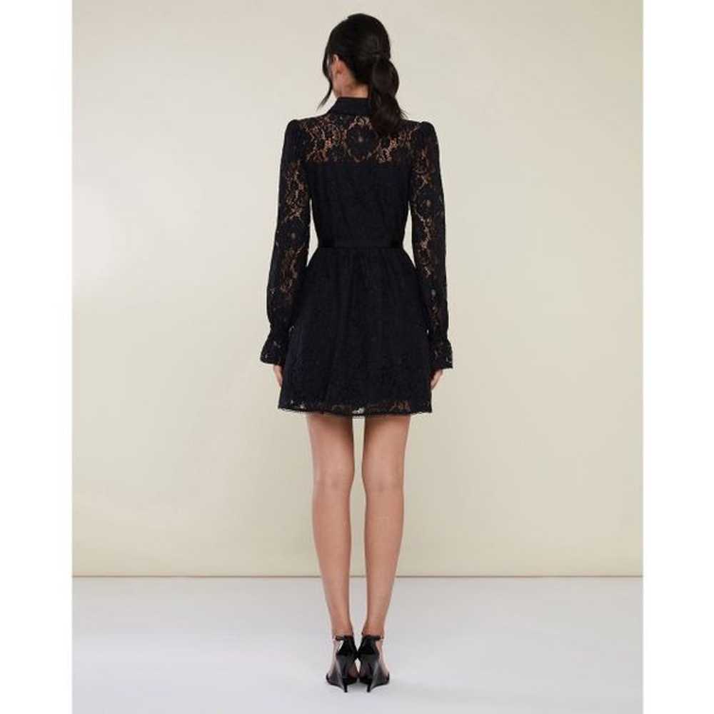 RACHEL PARCELL Chantilly Black Lace Mini Dress si… - image 4