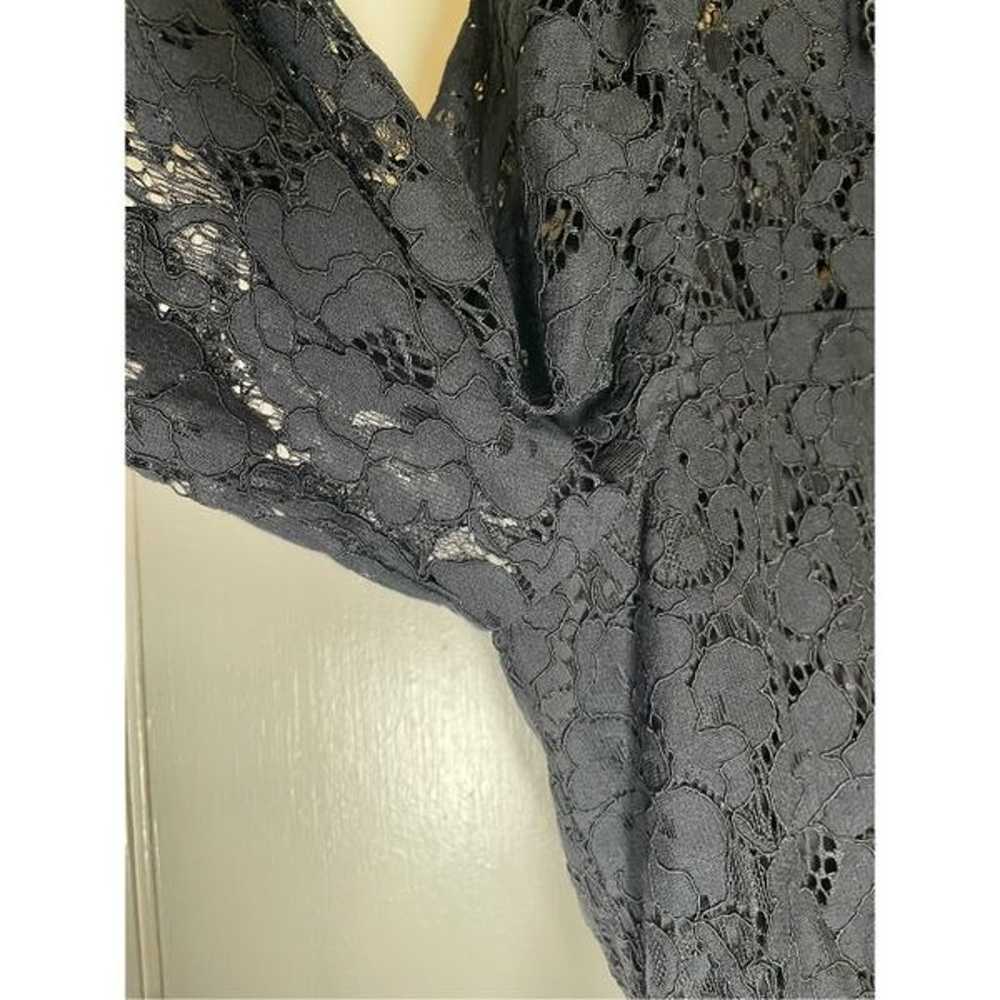 RACHEL PARCELL Chantilly Black Lace Mini Dress si… - image 7