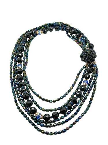 Jennifer Gibson Jewellery Vintage midnight crystal