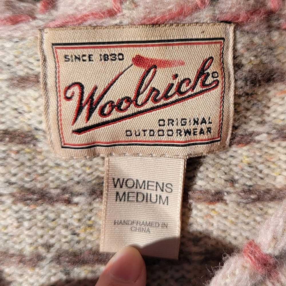 Woolrich vintage floral cardigan in pink and neut… - image 5