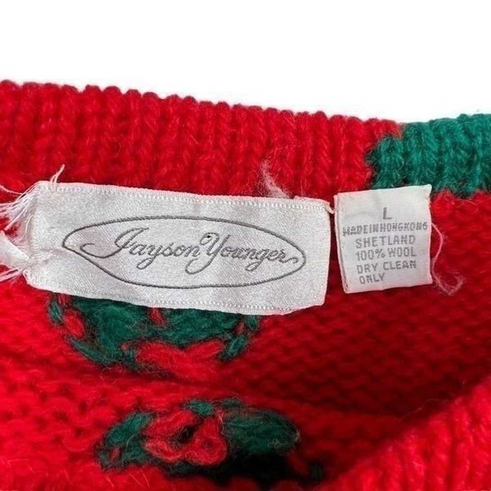 Vintage Jayson Younger Shetland Wool Christmas Po… - image 6
