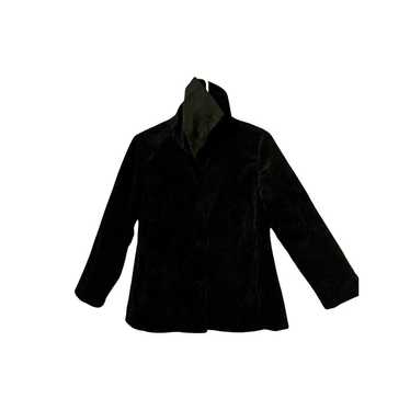 EILEEN FISHER Jacket Black Ribbed Corduroy Vintag… - image 1