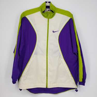 Vintage 90s Nike Windbreaker Jacket Womens S Zip … - image 1