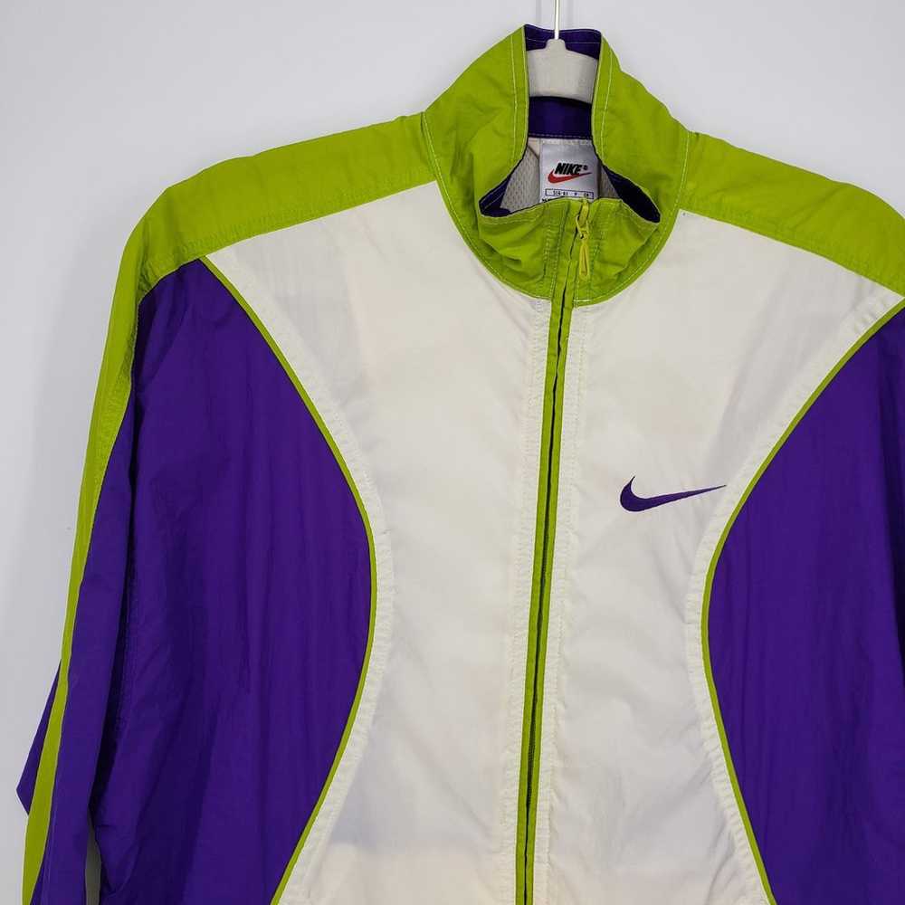 Vintage 90s Nike Windbreaker Jacket Womens S Zip … - image 4
