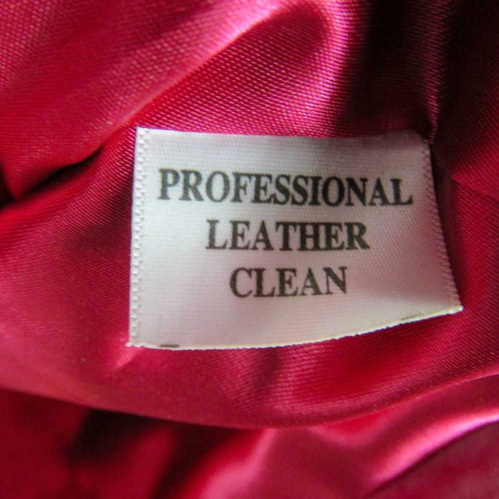 1990s Vintage Jessica London Hot Pink Leather Jac… - image 6