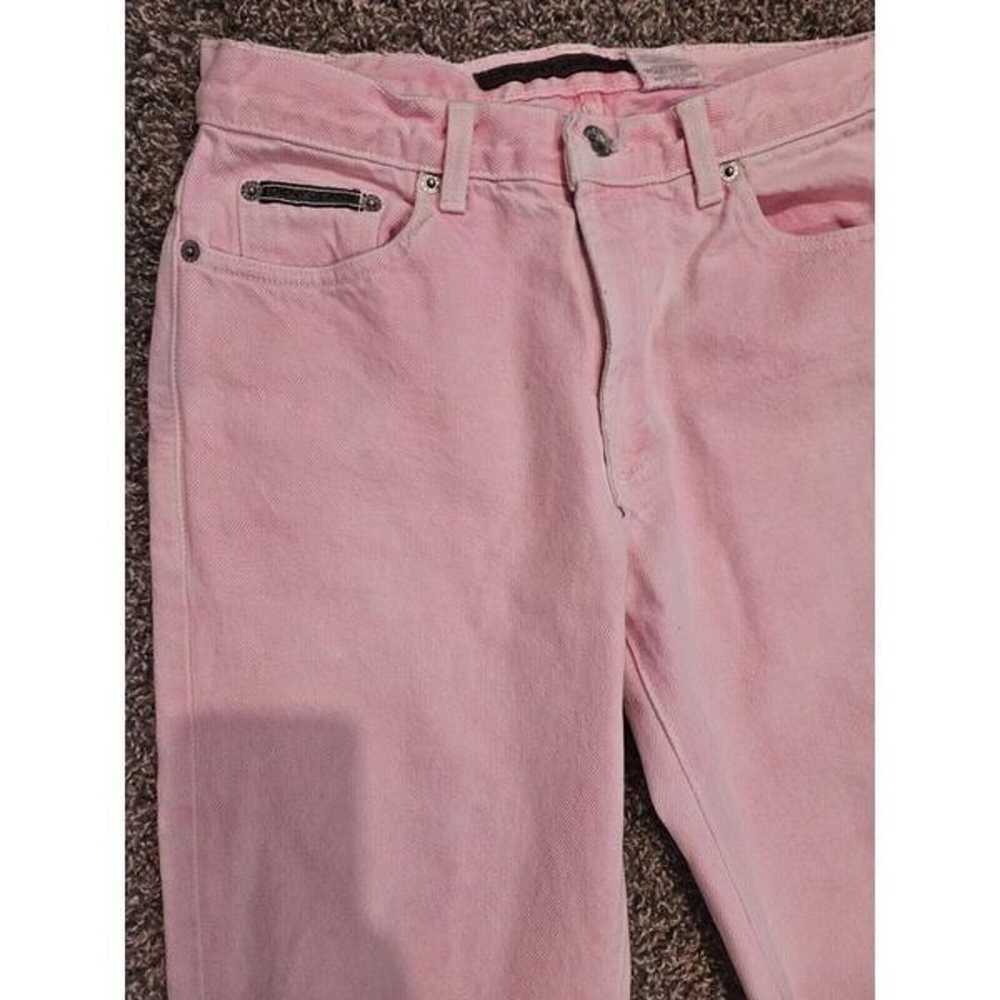 womens Vtg 90s Y2K Pink Distressed faded Color De… - image 3