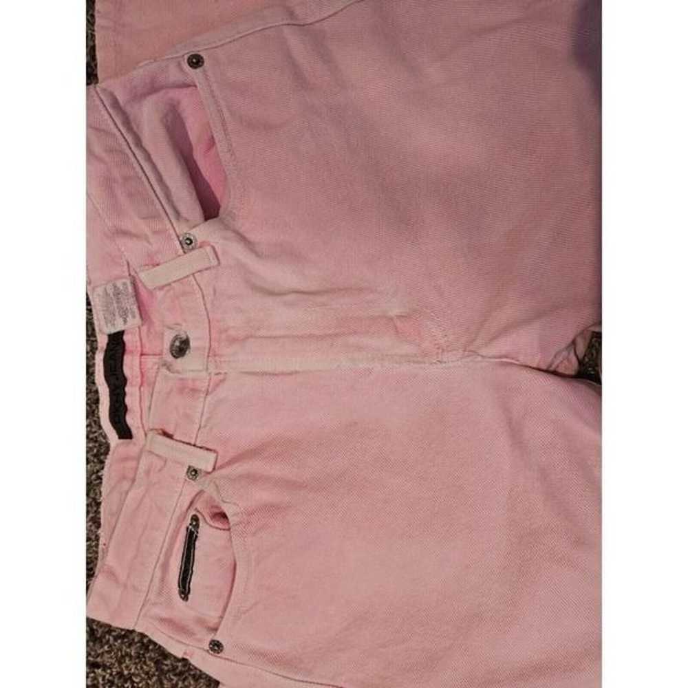 womens Vtg 90s Y2K Pink Distressed faded Color De… - image 6