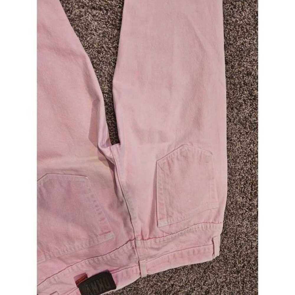 womens Vtg 90s Y2K Pink Distressed faded Color De… - image 7
