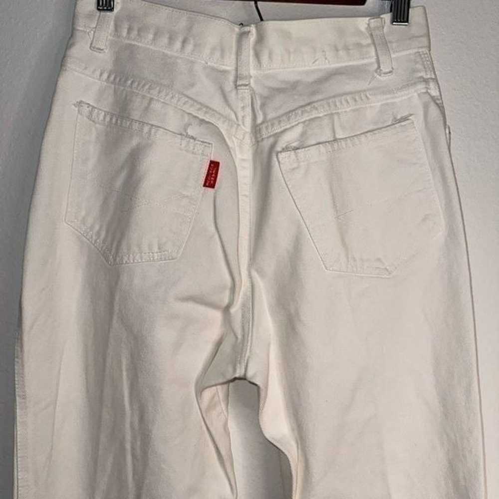 Monique Jeans Womens 13/14 Vintage White Brooch E… - image 6