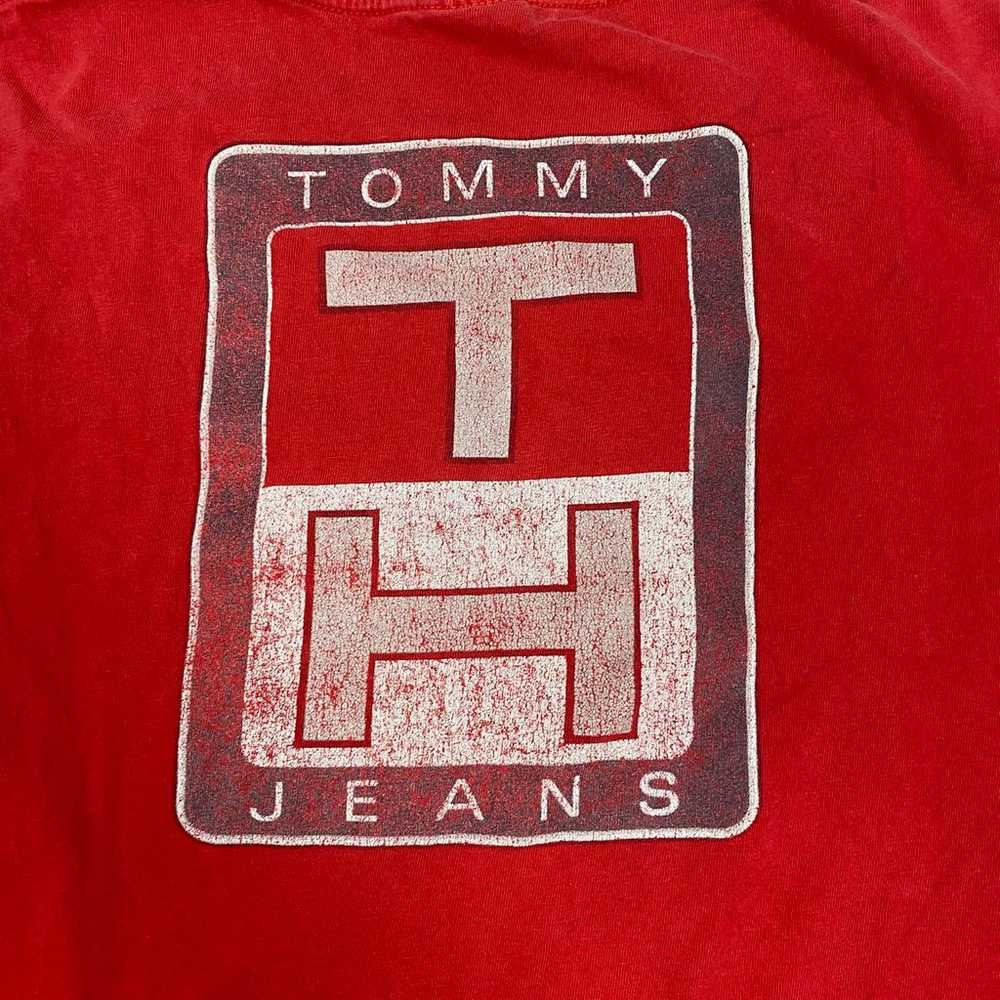Vintage faded 90s Tommy Hilfiger tshirt - image 7