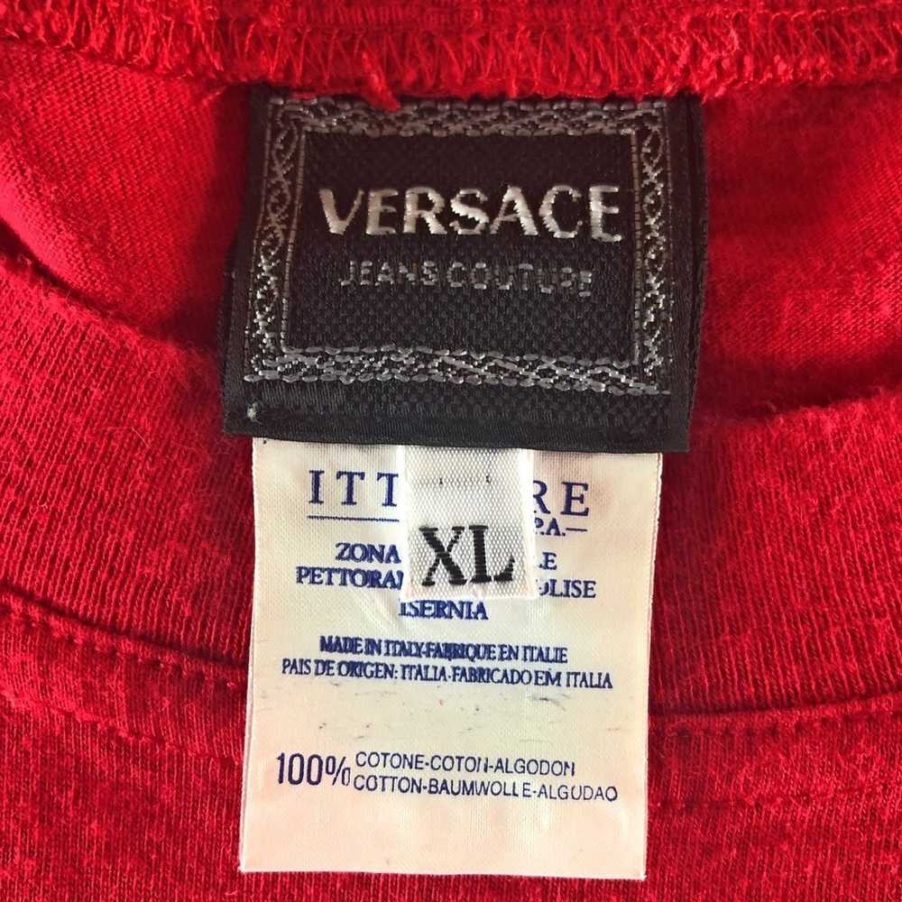 Vintage 90’s Versace Jeans Couture Designer Tee S… - image 4