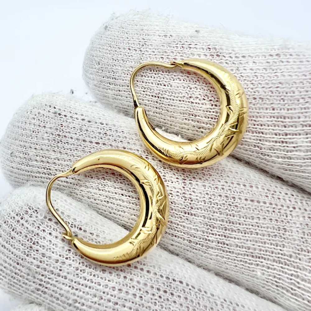 G Dahlgren, Sweden 1956. Vintage 18k Gold Earring… - image 3