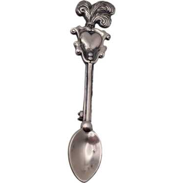 Antique Miniature Sterling Silver Spoon Pin