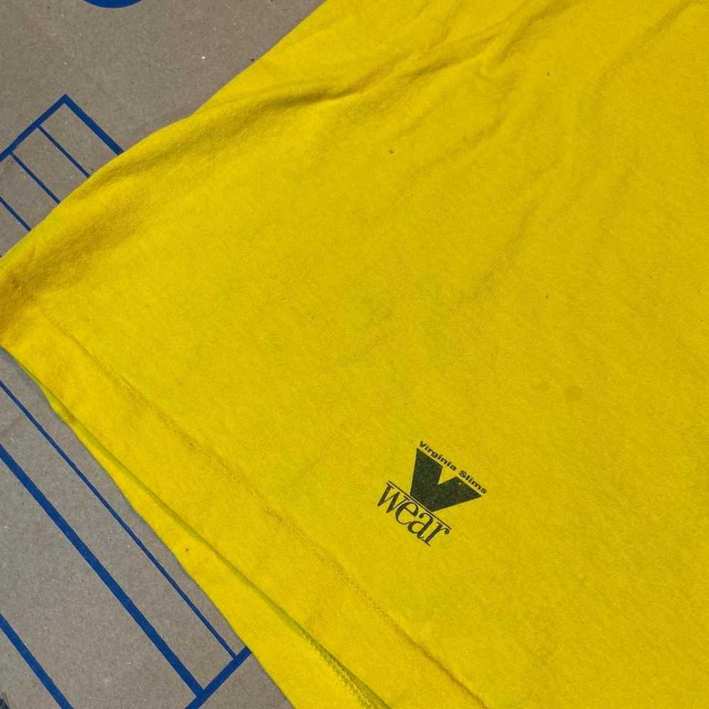 90s yellow cigarette tee shirt - image 4
