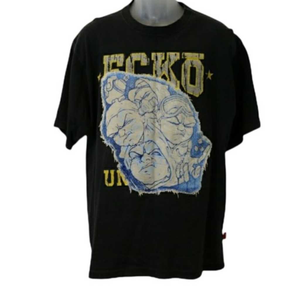 Ecko Unlimited Vintage Graphic Tshirt Black XXL - image 1