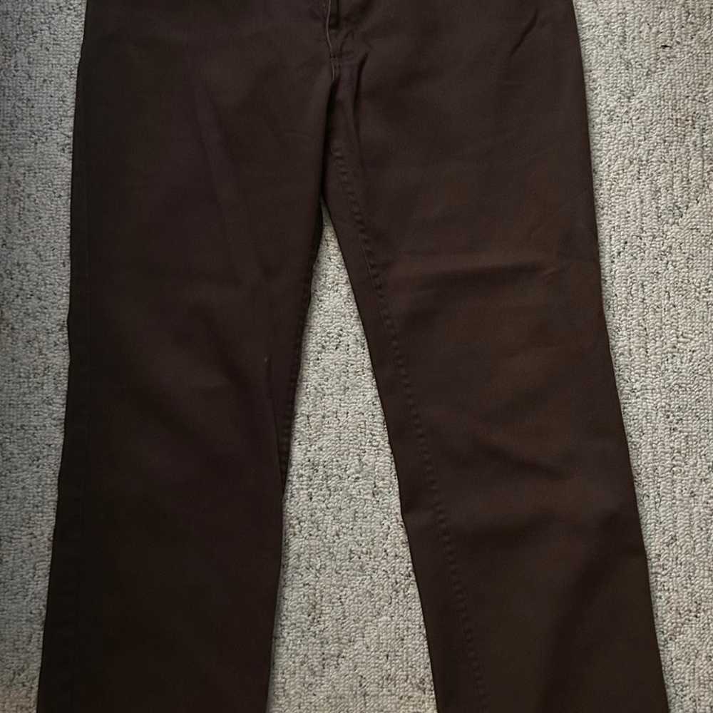 Vintage men’s brown wrangler pants made in USA - image 2