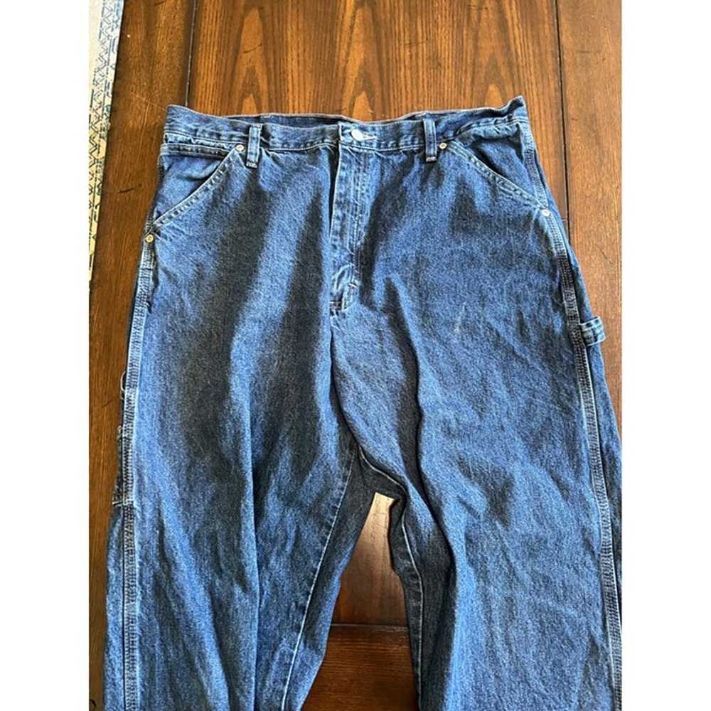 Vintage Wrangler Medium Wash Carpenter Jeans Men'… - image 2