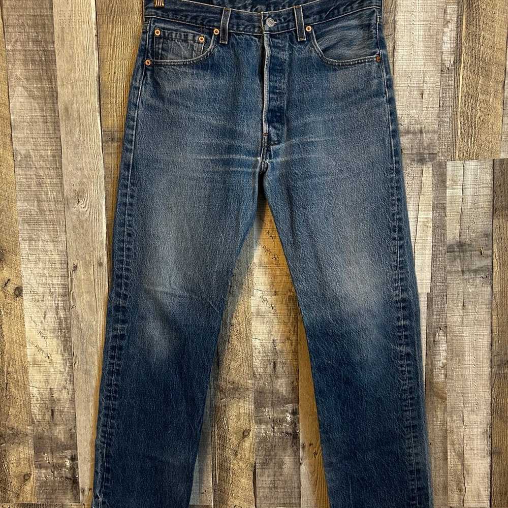 Vintage 90s Levi’s 501XX Jeans Faded Distressed U… - image 7