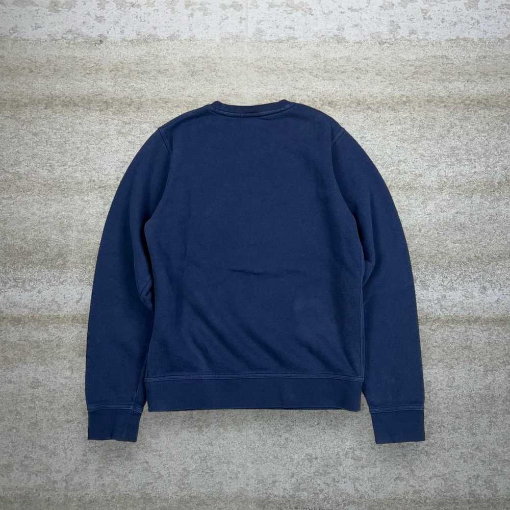 Nike Sweatshirt Navy Blue Cotton Crewneck White S… - image 2