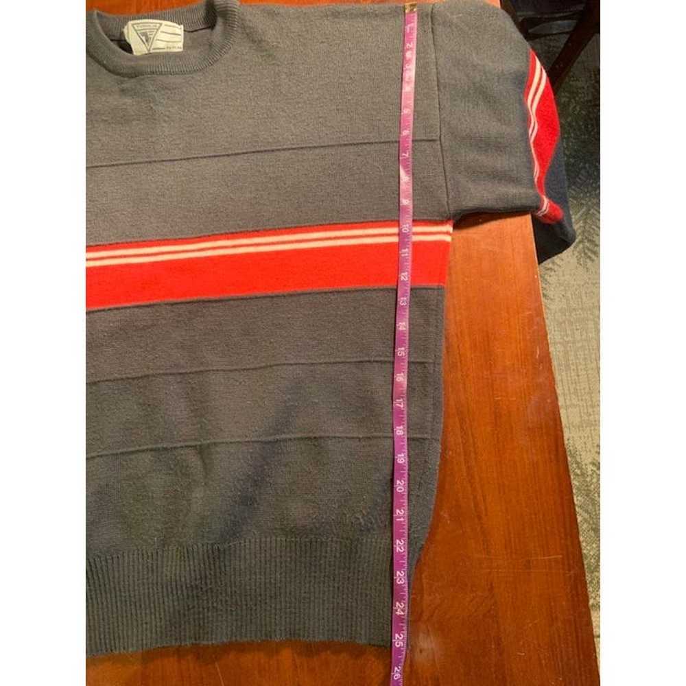 Vintage Tyrolia By Head sweater Ski gray striped … - image 8