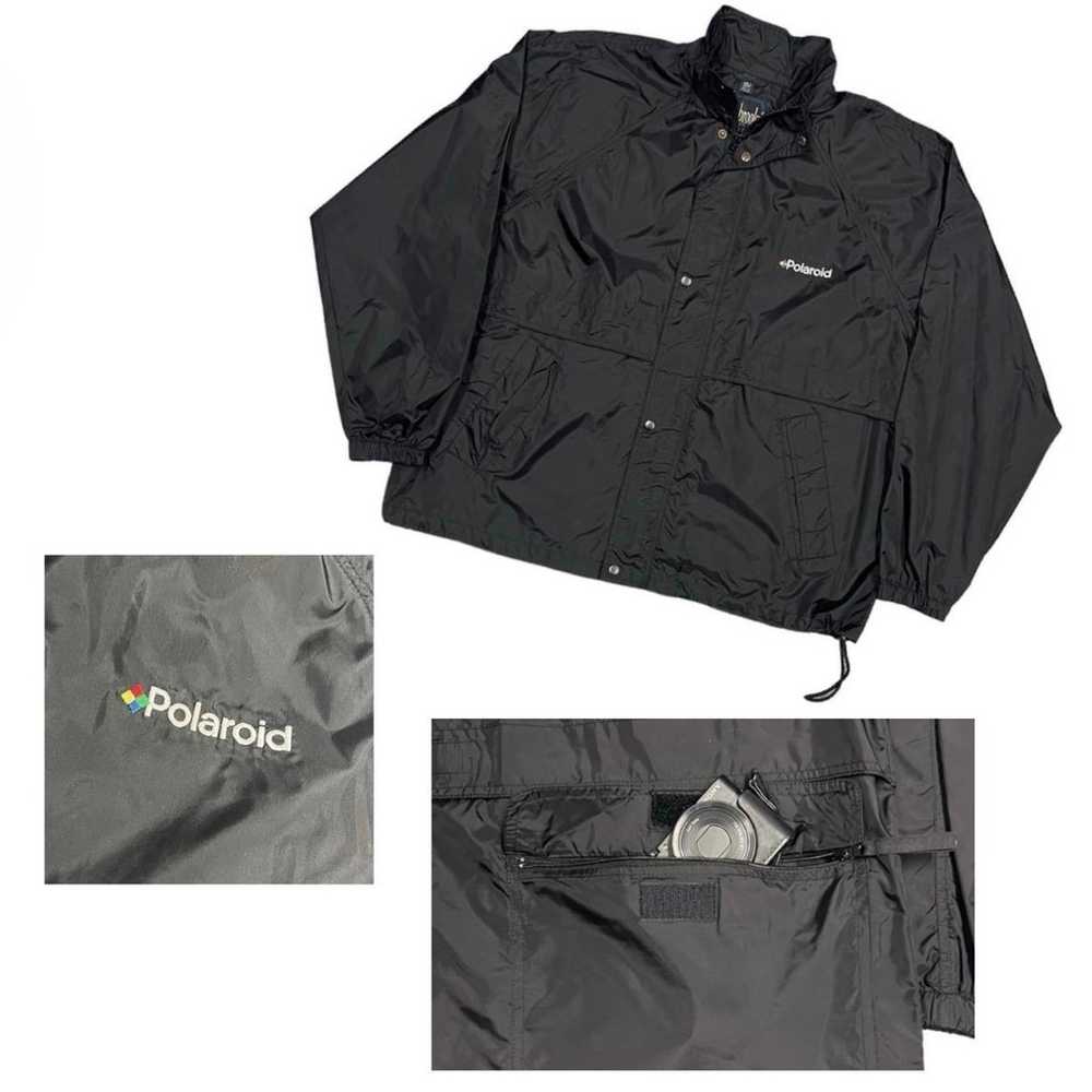 Vintage POLAROID Zip Up Jacket / Windbreaker - w/… - image 1