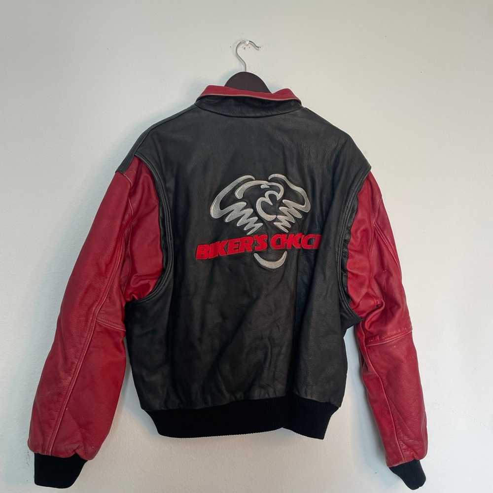 Vintage 90s bikers choice leather jacket - image 1