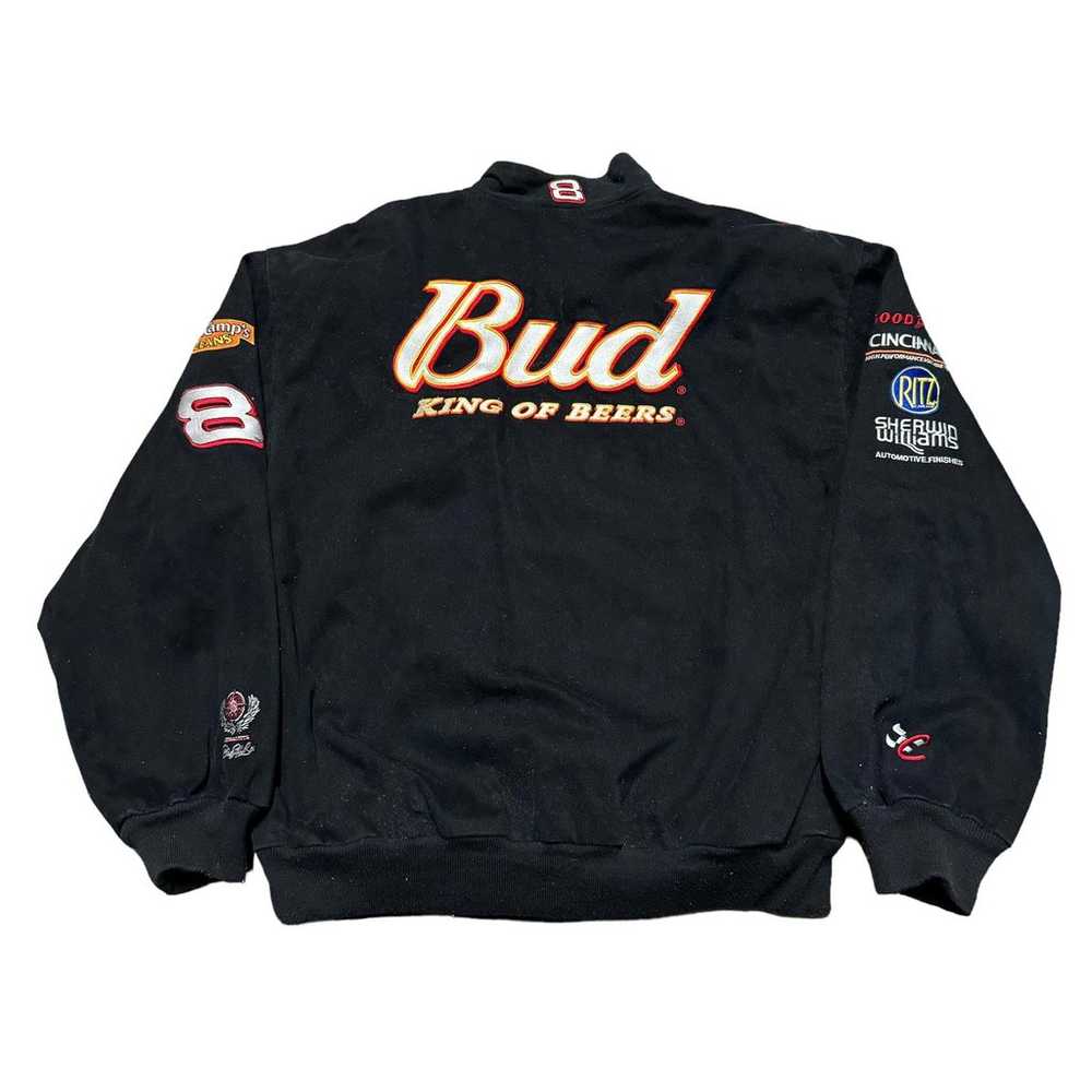 Vintage NASCAR Racing Jacket Mens XL Budweiser Ch… - image 2