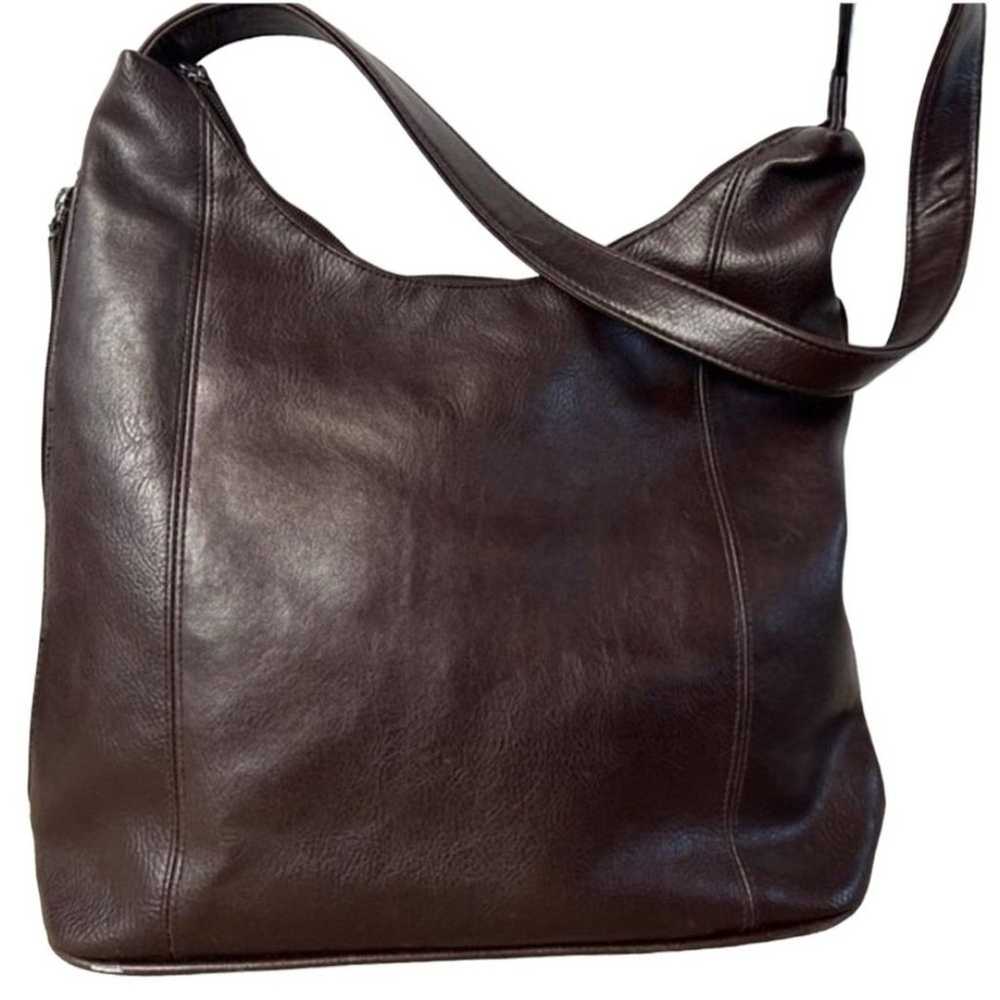 Bueno Leather Shoulder Bag Brown - image 2
