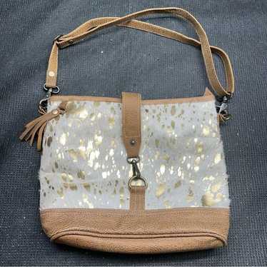Myra Bag Myra Shiny One Leather & Hairon Bag 100%… - image 1