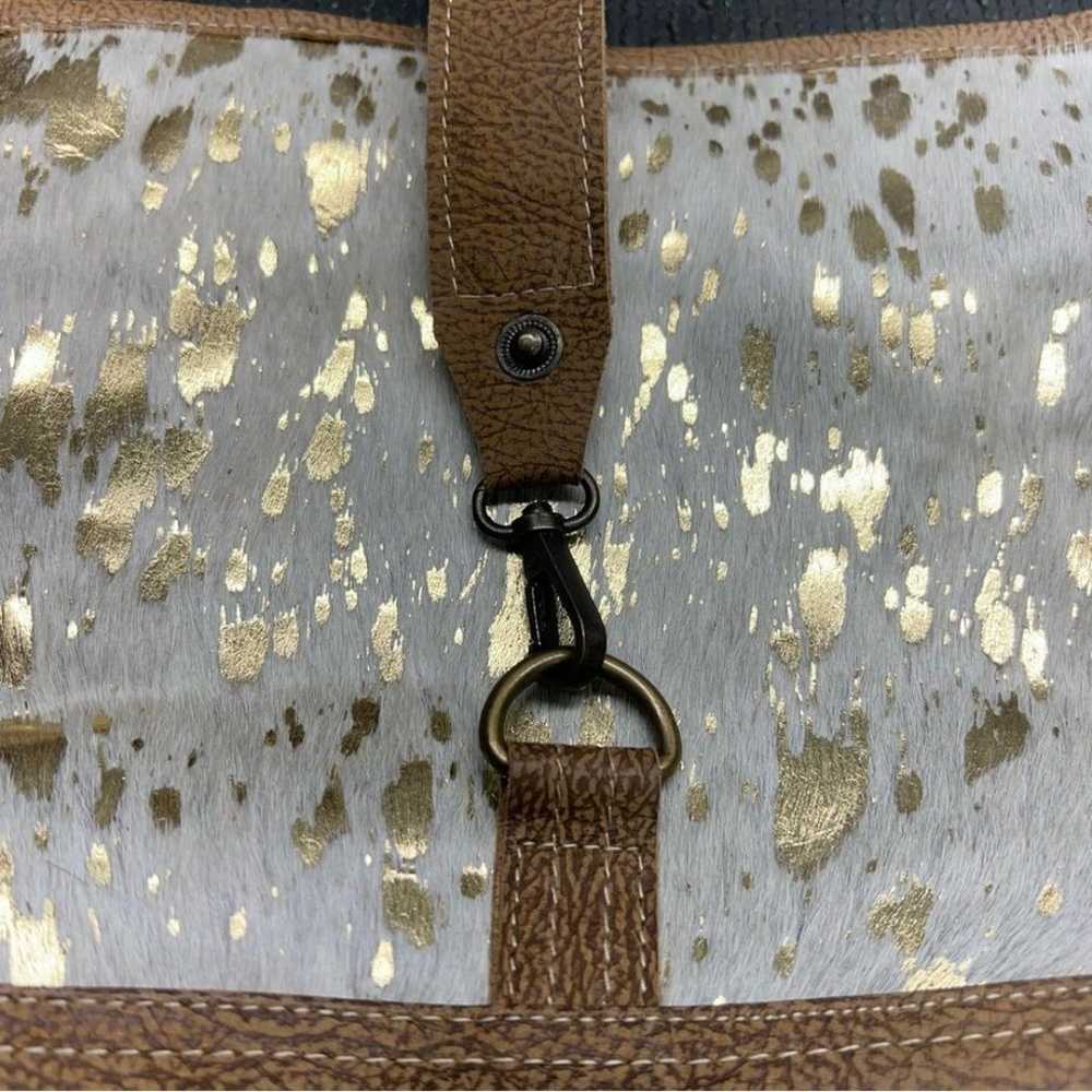 Myra Bag Myra Shiny One Leather & Hairon Bag 100%… - image 3