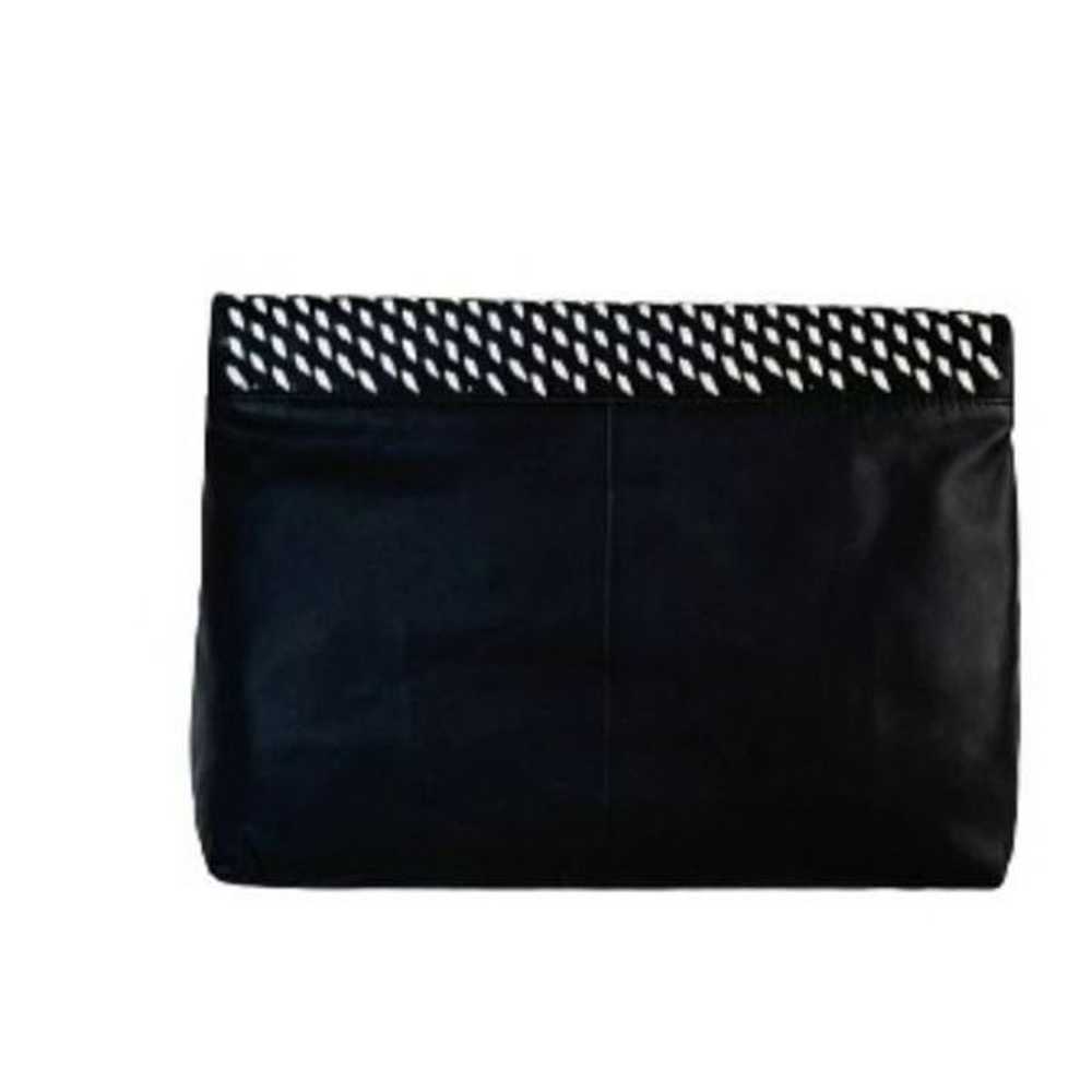 Women's Genuine Leather Black & White Bag - image 4