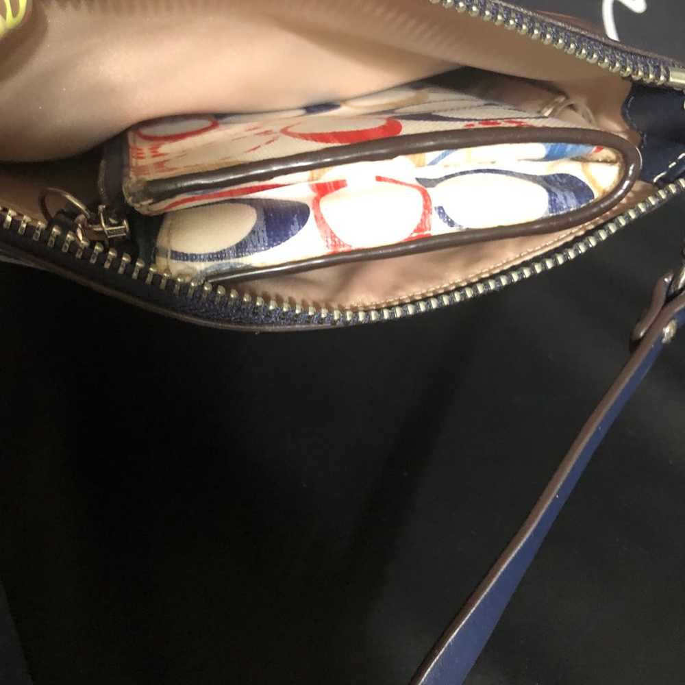 Coach crossbody bag w matching wallet - image 2