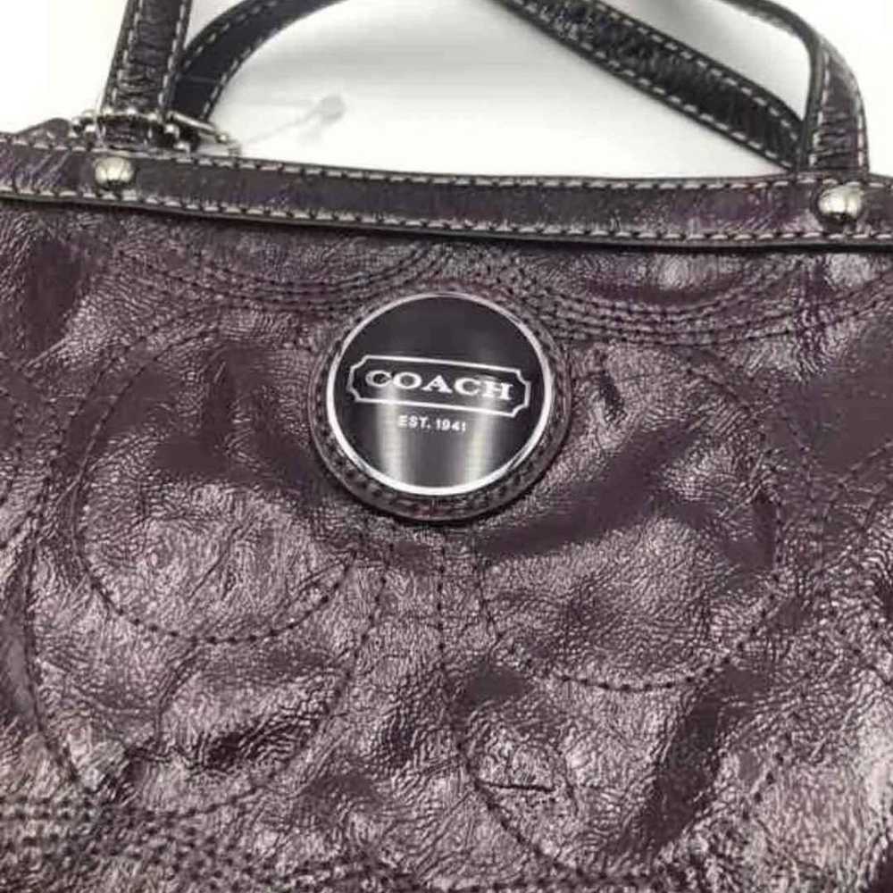Like NEW Coach Designer Purple Shoulder Bag Purse… - image 5