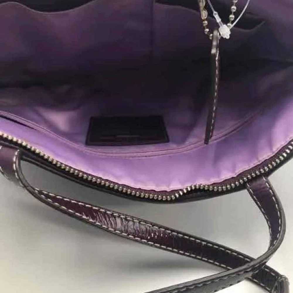 Like NEW Coach Designer Purple Shoulder Bag Purse… - image 6