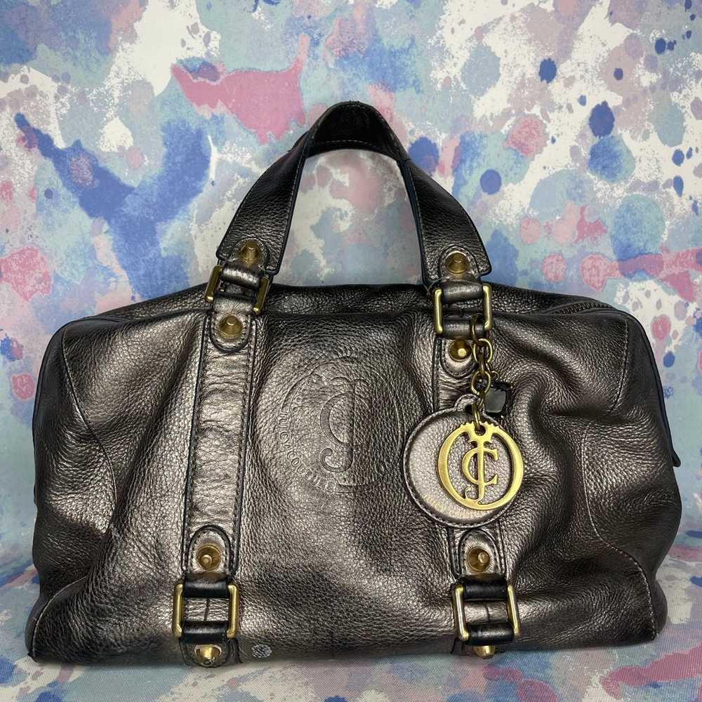 Juicy Couture Leather Satchel Bag with Gem Charms - image 1