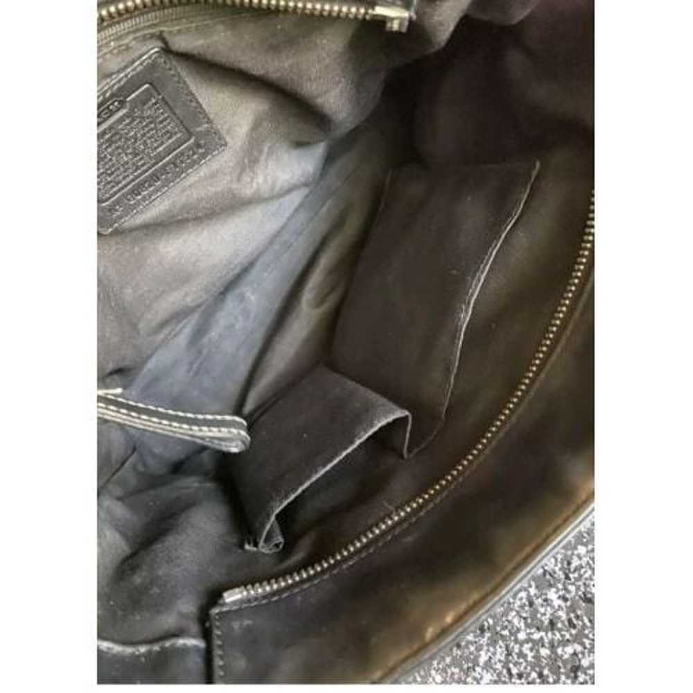COACH Black Handbag Convertible Crossbody Leather… - image 8