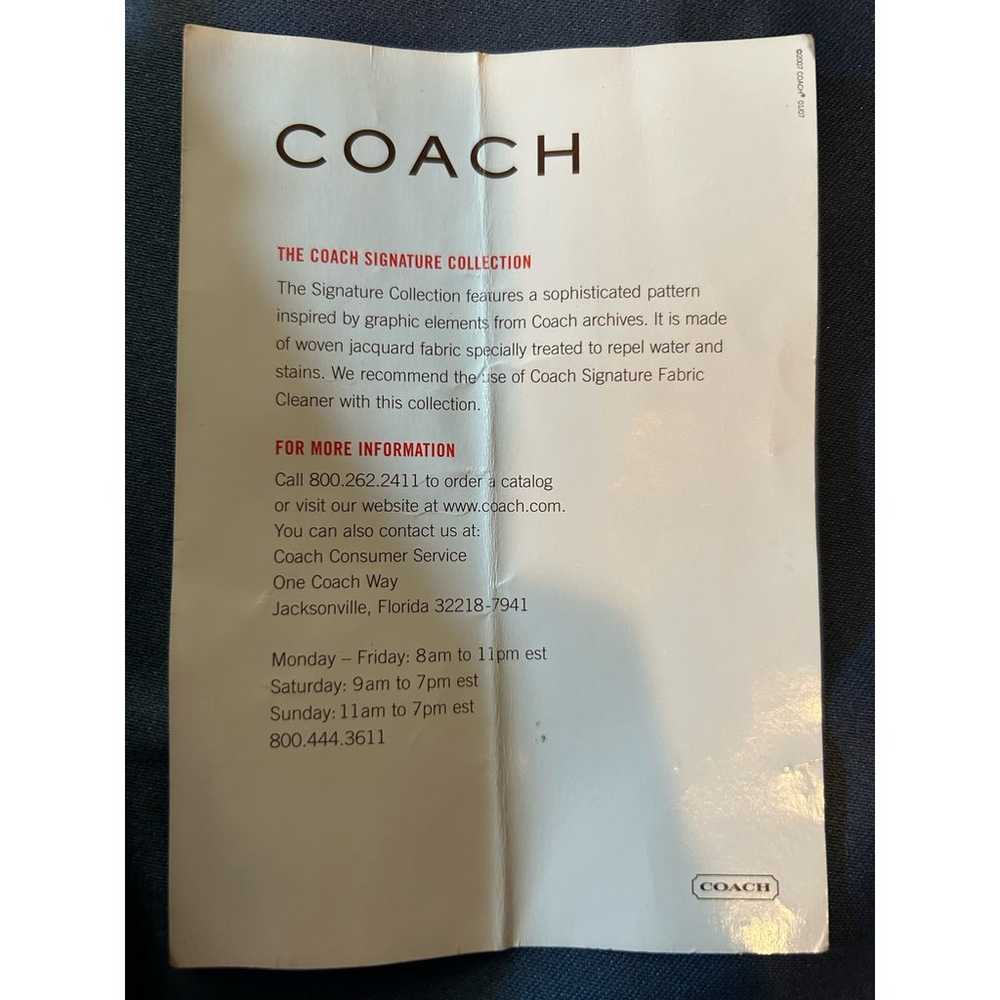 COACH BLACK Signature Jacquard & Leather SOHO HOB… - image 5