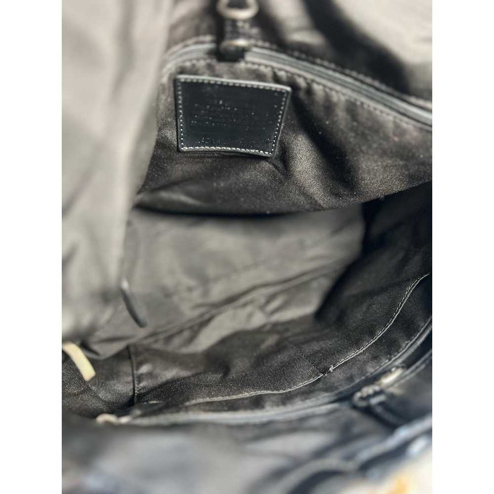 Coach Gray/Black Shoulder Handbag Purse - image 7