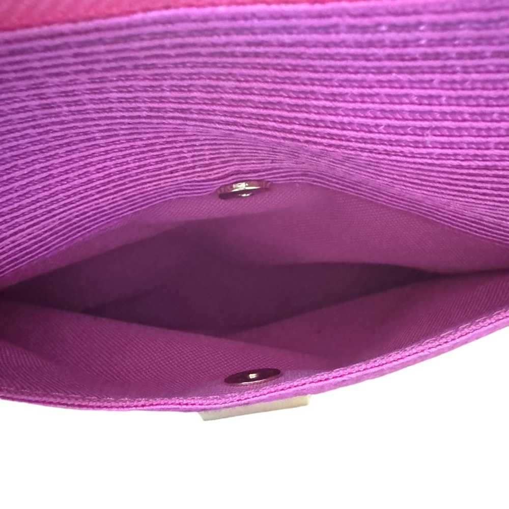 Eric Javits  Squishee pink Woven Straw purse - image 5