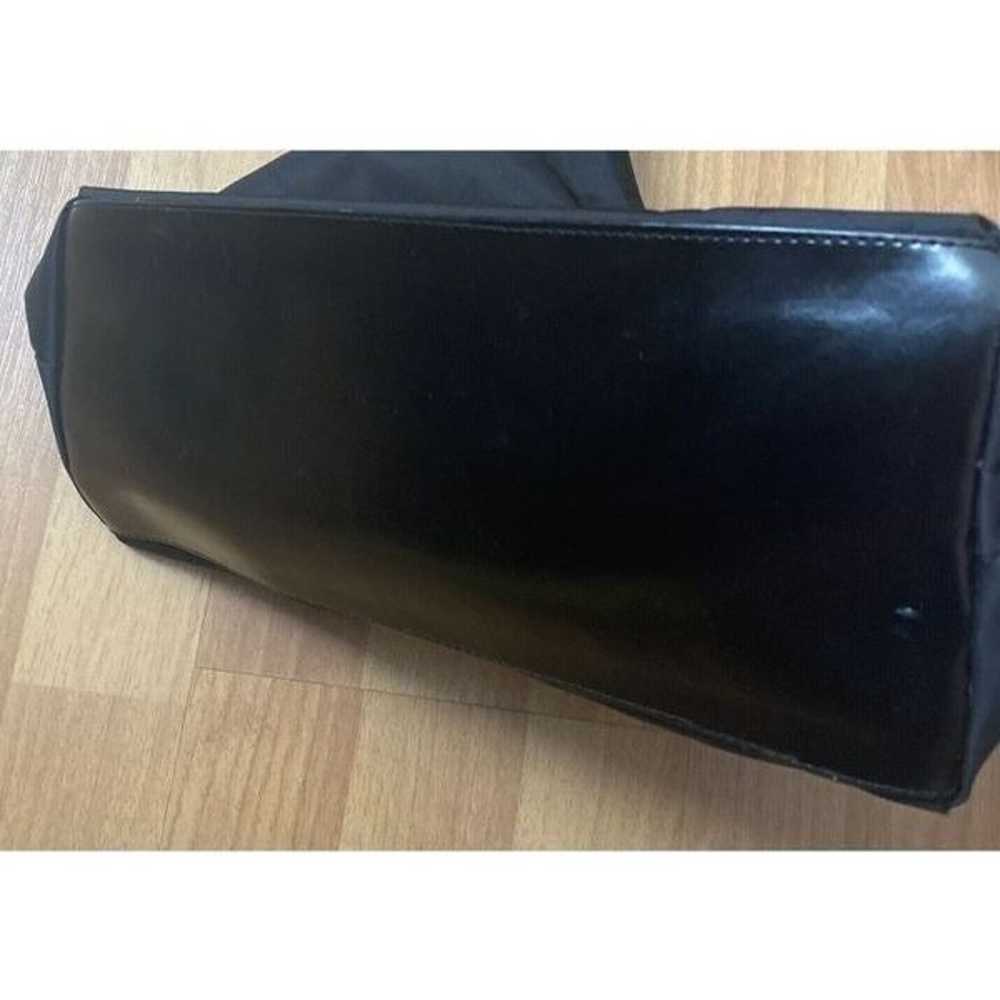 Moschino Black Nylon Shoulder Bag Purse Buckle Le… - image 6