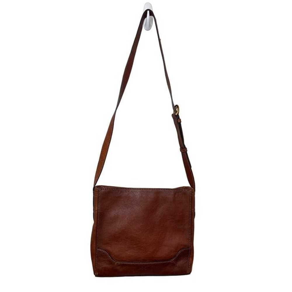 Frye Brown Leather Crossbody Messenger Bag - image 1