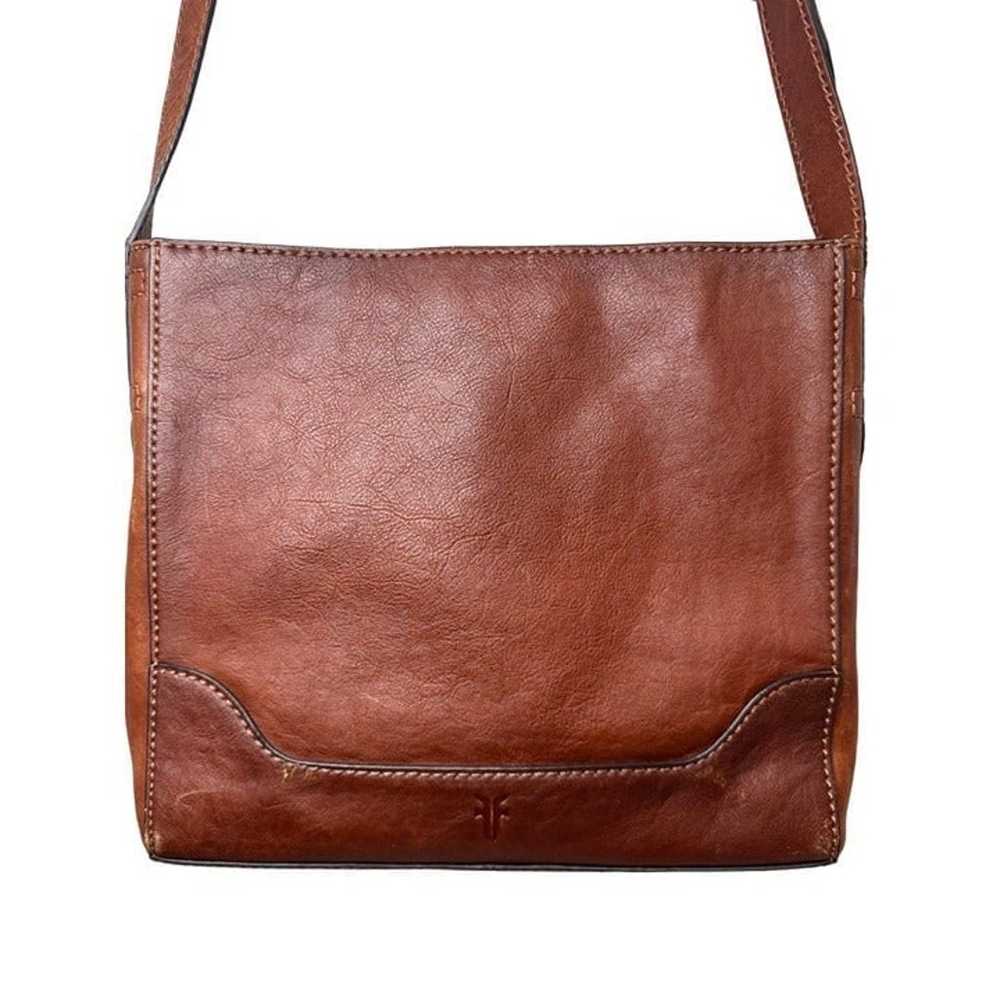 Frye Brown Leather Crossbody Messenger Bag - image 2