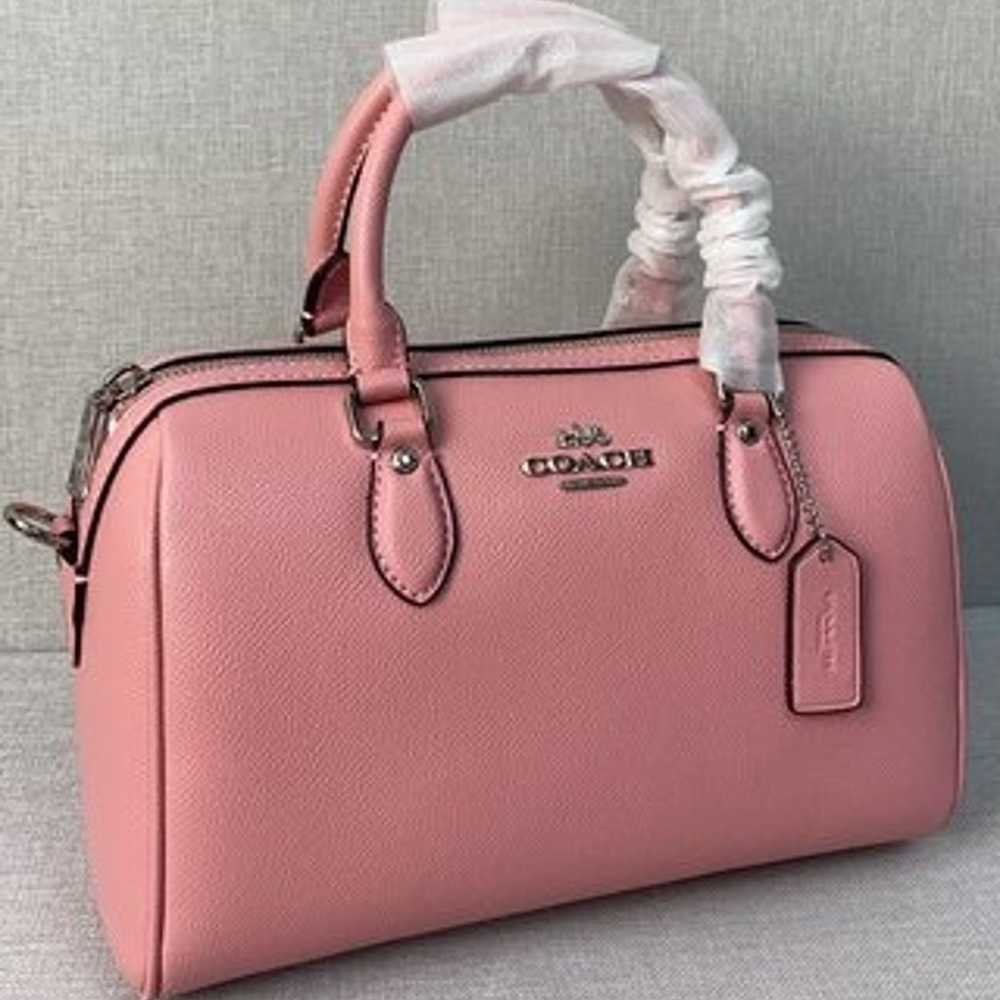 COACH Rowan Satchel Bag Pink - image 4