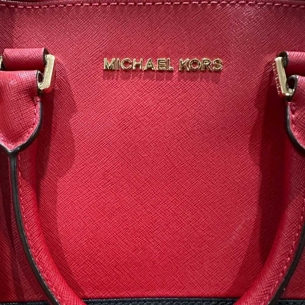 Michael Kors Red & Black Handbag - image 2