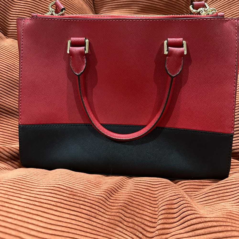 Michael Kors Red & Black Handbag - image 4
