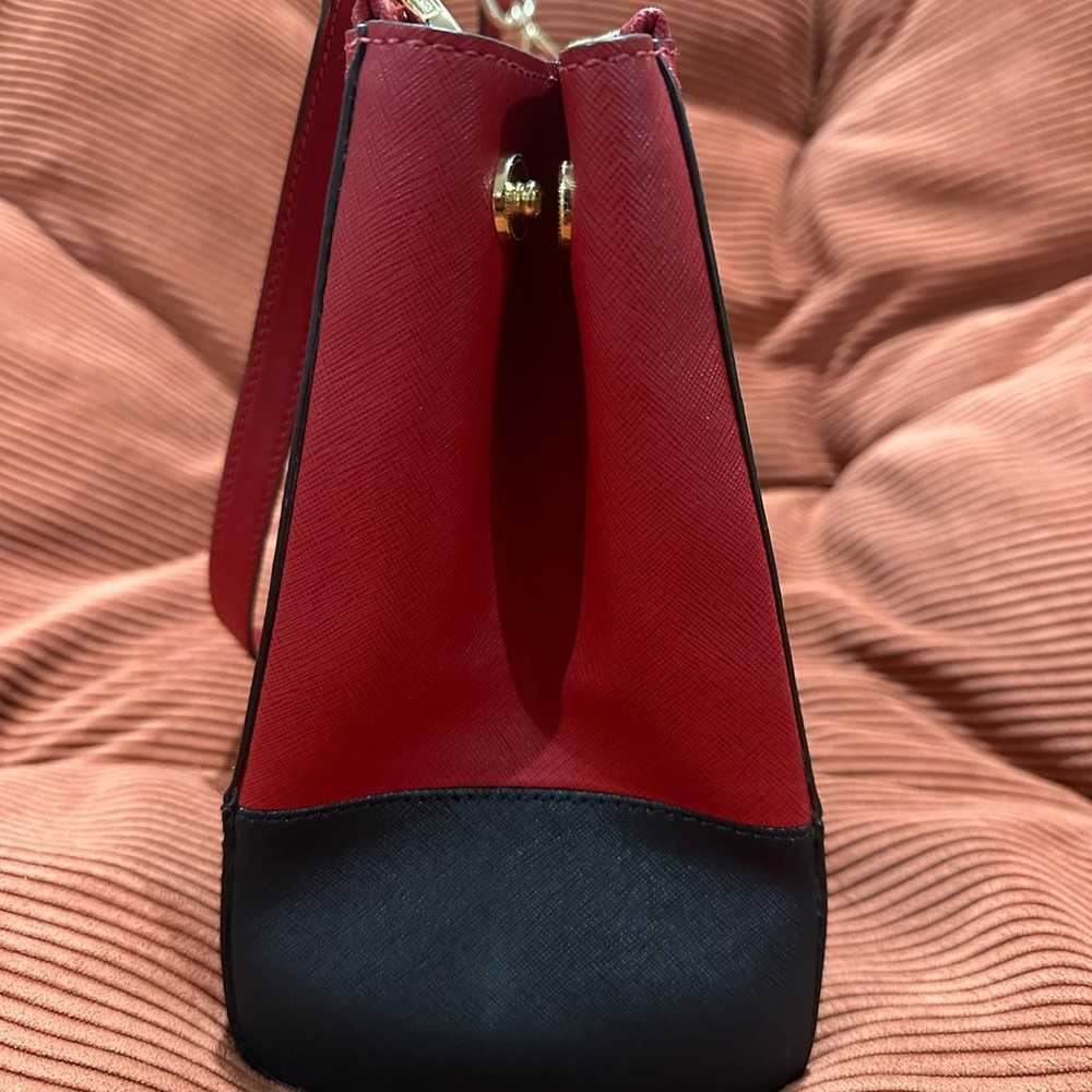 Michael Kors Red & Black Handbag - image 5