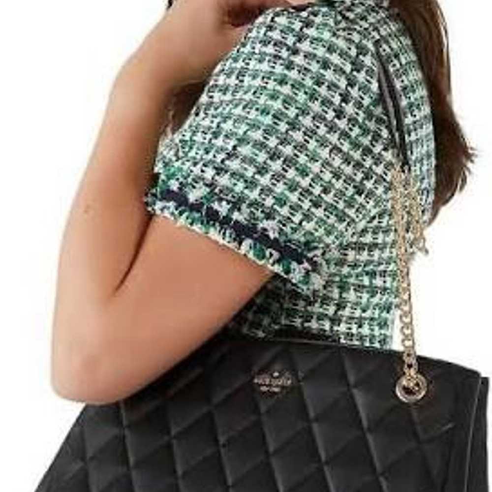 Kate Spade Black Quilted Purse - image 10