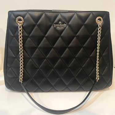 Kate Spade Black Quilted Purse - image 1
