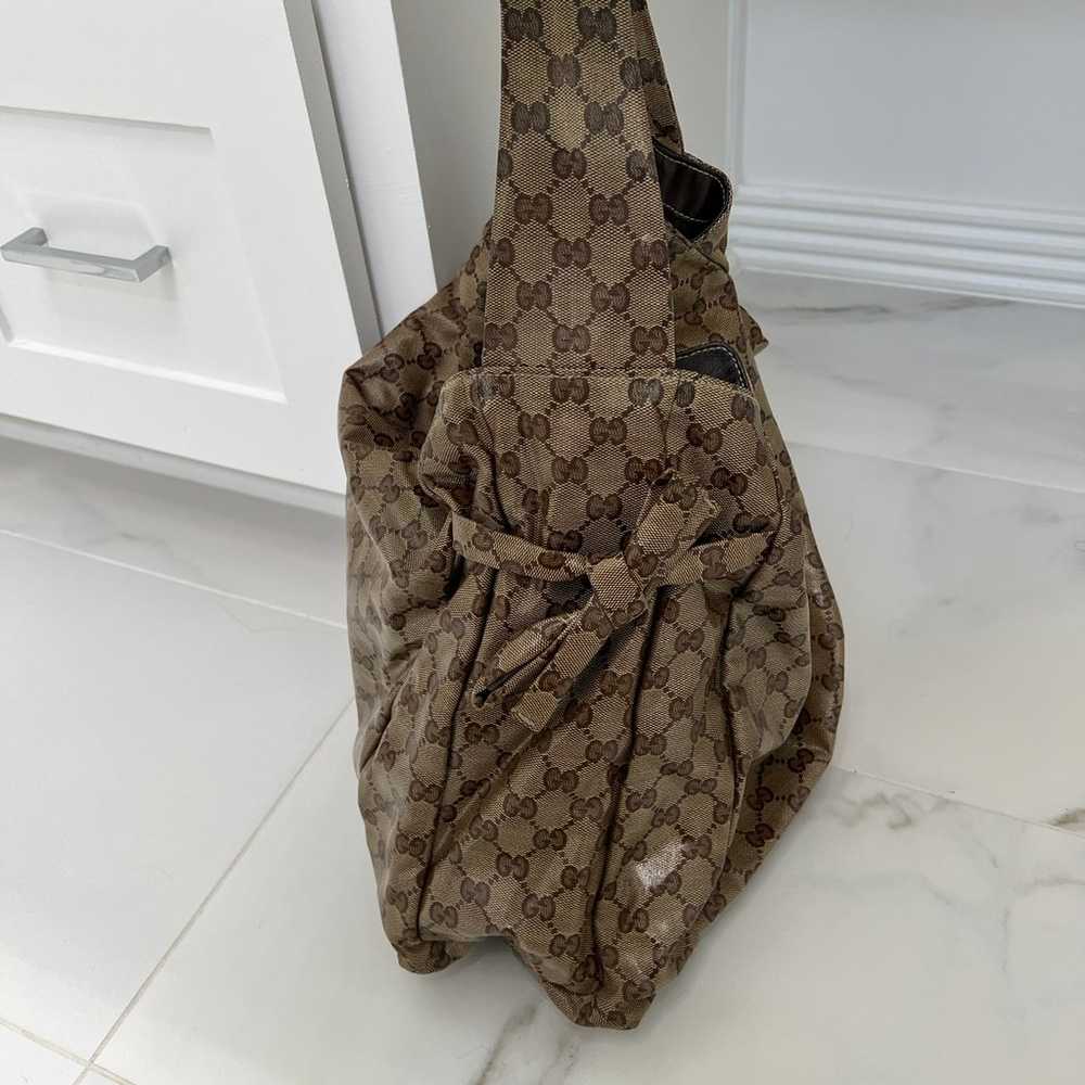 Gucci GG Crystal Canvas Handbag - image 11